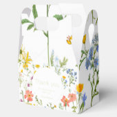 Botanische Wildblumen Babydusche Geschenkschachtel (Geöffnet)