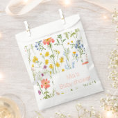 Botanische Wildblumen Babydusche Geschenktütchen (Ausgeschnitten)