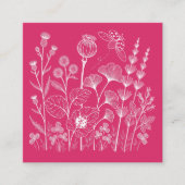 Botanische Wildblumen Begleitkarte (Vorderseite)