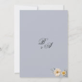 Botanische Wildblumen Blumengarten Hochzeit Einladung (Rückseite)