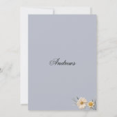 Botanische Wildblumen Brautparty Einladung (Rückseite)