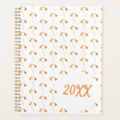 Botanische Wildblumen des Orangen Herbstes Planer (Vorderseite)