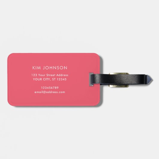 Botanische Wildblumen für Großdruck Gepäckanhänger (Rückseite horizontal)