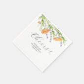 Botanische Wildblumen Hochzeit von Napkins Serviette (Ecke)