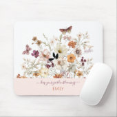 Botanische Wildblumen Mousepad (Mit Mouse)