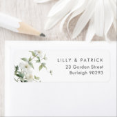 Botanische Wildblumen-Rücksendeadresse Hochzeit (Insitu)