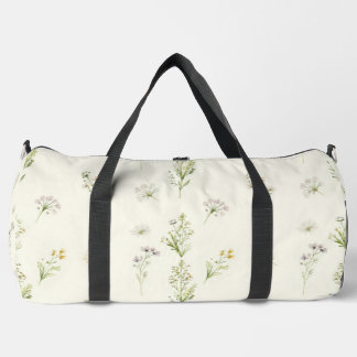 Botanische Wildblumen-Streuung Duffle Bag