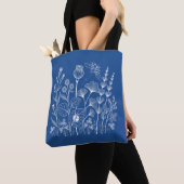 Botanische Wildblumen Tasche (Von Nahem)