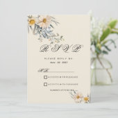 Botanische Wildblumen UAWG Einladung (Stehend Vorderseite)