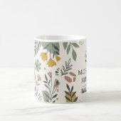 Botanische Wildblumen-Vollumwicklung Kaffee Kaffeetasse (Mittel)