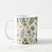 Botanische Wildblumen-Vollumwicklung Kaffee Kaffeetasse (Links)