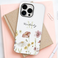 Botanische Wildblumen von Feminine Boho mit Monogr