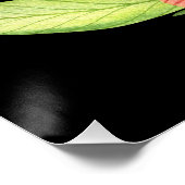 Botanische Wildblumenstrauß-Wasserfarbenkunst Poster (Ecke)
