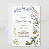 Botanische Wilde Blume Bridal Dusche Einladung (Vorderseite)