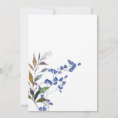 Botanische Wilde Blume Bridal Dusche Einladung (Rückseite)