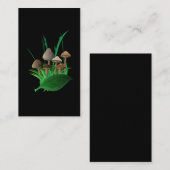 Botanische wilde Pilze Fungiphile Pilzkunde Visitenkarte (Vorne/Hinten)