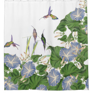 Botanische Winden-Blumen-Blumengarten Duschvorhang