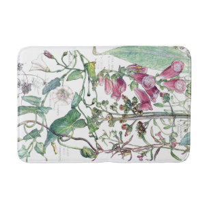 Botanische Winden-Wildblume-Blumen-Bad-Matte Badematte