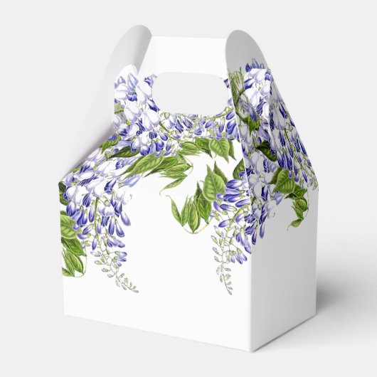Botanische Wisteria Blume Blumengeweih Box Geschenkschachtel (Vorderseite)