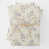 Botanische Wrapping Paper Sheets Geschenkpapier Set (Beispiel)