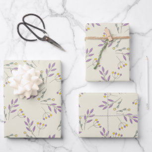 Botanische Wrapping Paper Sheets Geschenkpapier Set