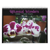 Botanische Wunder, Orchideen und tropische Blume Kalender (Titelbild)