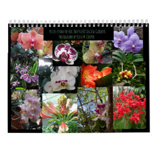 Botanische Wunder, Orchideen und tropische Blume Kalender