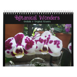 Botanische Wunder, Orchideen und tropische Blume Kalender