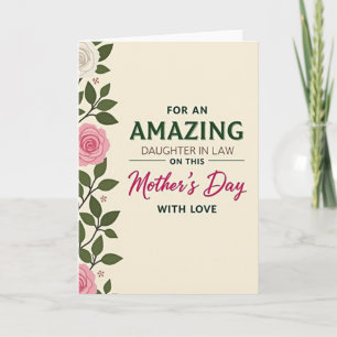 Botanische wundervolle Muttertags-Karte Karte
