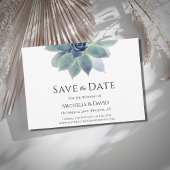 Botanische Wüste Elegante Hochzeit Save The Date