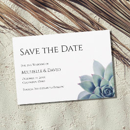 Botanische Wüste Sukkulente einfache Hochzeit Save The Date