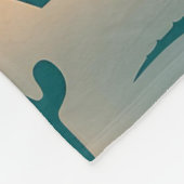Botanische Wüstenlandschaft Personalisiert Fleecedecke (Ecke)