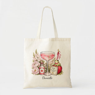 Botanische Zauber, Erdbeeren, Hexen-Cocktails Tragetasche