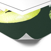 Botanische Zitronen Hauptpresse Brautparty Poster (Ecke)