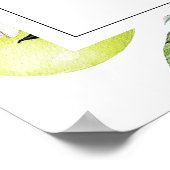 Botanische Zitronen Main Squeeze Brautparty Poster (Ecke)