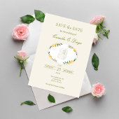 Botanische Zitronen-Oliven-Hochzeit - Save the Dat