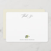 Botanische Zitronen Vielen Dank Notiz Karte (Vorne/Hinten)