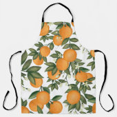 Botanische Zitrusfrüchte-Orangenbäume, frisch Somm Schürze (Vorderseite)