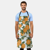 Botanische Zitrusfrüchte-Orangenbäume, frisch Somm Schürze (Getragen)