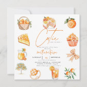 Botanische Zitrusfrüchte-Süsse Sommerdusche Einladung (Vorderseite)