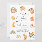 Botanische Zitrusfrüchte-Süsse Sommerdusche Einladung (Vorderseite)