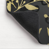 Botanische Zweige der Rustikal-Welt aus Schwarz un Mousepad (Ecke)