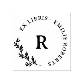 Botanische Zweigniederlassung Erstname Ex Libris Gummistempel (Prägung)