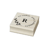 Botanische Zweigniederlassung Erstname Ex Libris Gummistempel (Stempel)