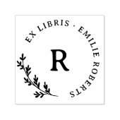 Botanische Zweigniederlassung Erstname Ex Libris Permastempel (Design)