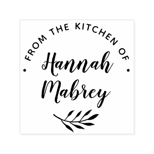 Botanische Zweigniederlassung Personalisiertes Koc Permastempel (Design)