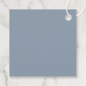 Botanische Zweigstelle Dusty Blue Vielen Dank Geschenkanhänger (Rückseite)