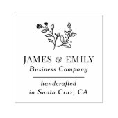 Botanische Zweigstellen Blätter - Unternehmen Permastempel (Design)