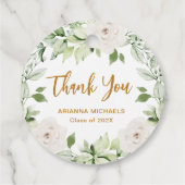 Botanischer Abschluss der Flora Danke, Script Geschenkanhänger (Rückseite)