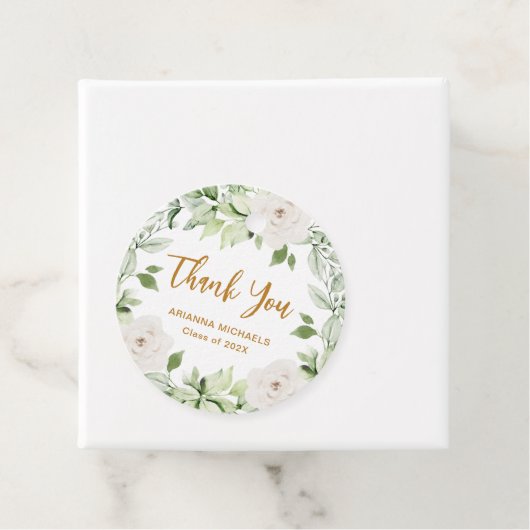 Botanischer Abschluss der Flora Danke, Script Geschenkanhänger (Beispiel)